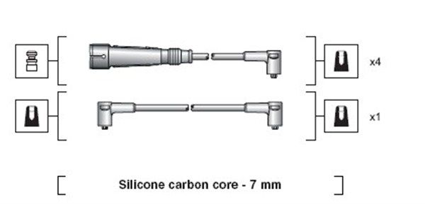 MAGNETI MARELLI Комплект проводов зажигания 941318111040